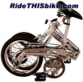Ultra light folding bike - folded