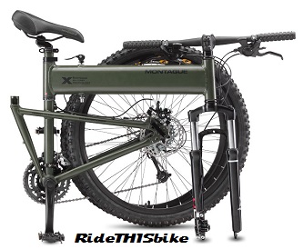 Paratrooper bicycle folded