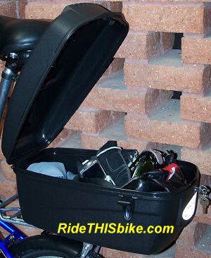 Bicycle trunk - fits on rear carry rack