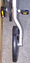 Strida Mini: front wheel from above