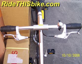Silver Strida Mini folding bike