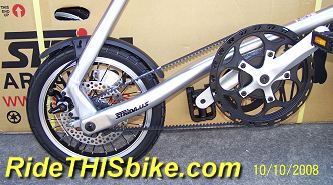 Silver Strida Mini folding bike