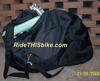 Kent Folding Bike Compact Carry Bag - Unfolded w/DownTube Mini inside