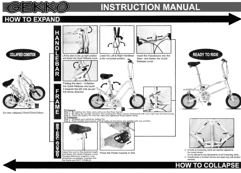 gekko folding bike