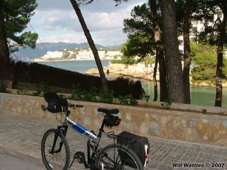 Montague MX folding bike in Mallorca Spain