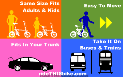 A bike to take on the bus, train or store in your car trunk
