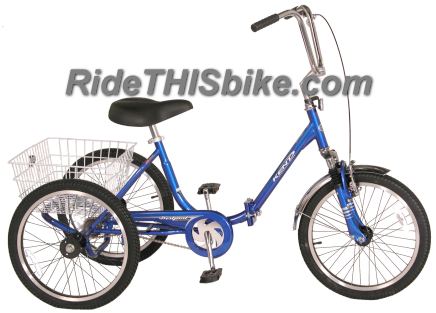 Adult folding tricycle