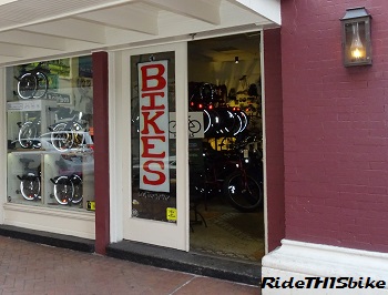 RideTHISbike bicycle shop from outside